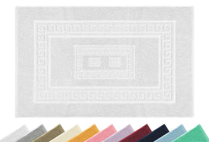 Tappeto Bagno Assorbente In Spugna Varie Misure Da Scendidoccia A Tappeto Grande Lavorazione Jacquard Tinta Unita Ricamo Cornice Lavabile Lavatrice