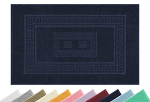 Tappeto Bagno Assorbente In Spugna Varie Misure Da Scendidoccia A Tappeto Grande Lavorazione Jacquard Tinta Unita Ricamo Cornice Lavabile Lavatrice