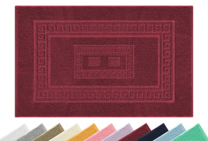 Tappeto Bagno Assorbente In Spugna Varie Misure Da Scendidoccia A Tappeto Grande Lavorazione Jacquard Tinta Unita Ricamo Cornice Lavabile Lavatrice