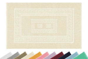 Tappeto Bagno Assorbente In Spugna Varie Misure Da Scendidoccia A Tappeto Grande Lavorazione Jacquard Tinta Unita Ricamo Cornice Lavabile Lavatrice