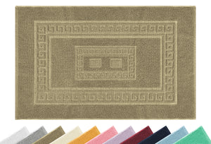 Tappeto Bagno Assorbente In Spugna Varie Misure Da Scendidoccia A Tappeto Grande Lavorazione Jacquard Tinta Unita Ricamo Cornice Lavabile Lavatrice