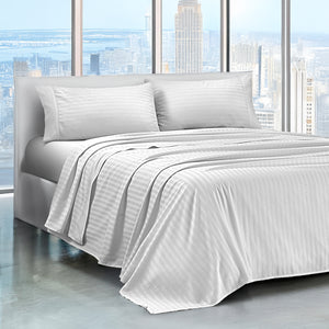 Completo Letto Lenzuola Matrimoniale in Raso Cotone Set Biancheria Letto Tinta Unita Prodotto Certificato OekoTex Due Piazze,Tinta Unita Lenzuolo sopra, sotto e Federe