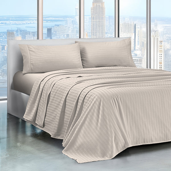 Completo Letto Lenzuola Matrimoniale in Raso Cotone Set Biancheria Letto Tinta Unita Prodotto Certificato OekoTex Due Piazze,Tinta Unita Lenzuolo sopra, sotto e Federe