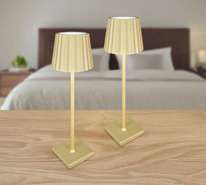 Coppia Di Lampada Da Tavolo LED Set 2 Pezzi Design Moderno Senza Fili Ricaricabile Controllo Touch Selezione Colore Intensità Dimmerabile Altezza Regolabile Con Adattatore Per Bottiglia 3000/4500/600K