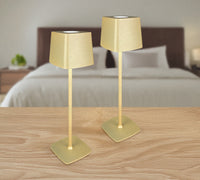 Coppia Di Lampada Da Tavolo LED Set 2 Pezzi Design Moderno Senza Fili Ricaricabile Controllo Touch Selezione Colore Intensità Dimmerabile Altezza Regolabile Con Adattatore Per Bottiglia 3000/4500/600K