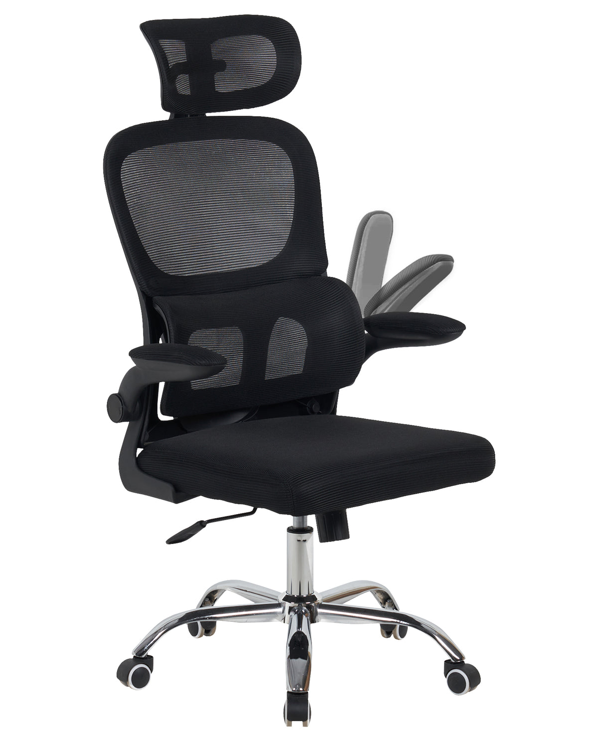 Sedia Da Ufficio Professionale Ergonomica Rete Traspirante Supporto Lombare Adattivo Poltrona Direzionale Poggiatesta Regolabile Braccioli Ribaltabili  Fino 150 Kg