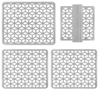 Set 4 Pezzi Tappetini Per Lavello Tappetino Antigoccia Scolapiatti Gocciolatoio Flessibile In Pvc Posate Bicchieri Accessori Cucina Protettivo Antifraffi Lavandino Cucina Prodotto Italiano