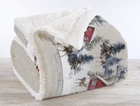 Coperta Plaid in Pile Sherpa Invernale, Morbida e Calda, Coperta Pelosa Copri Letto o Divano in Finta Pelliccia Singola Matrimoniale Doppio Lato