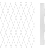 Traliccio Grigliato Estensibile In Pvc Sostegno Muro Fiori Piante Rampicanti Terrazzi Balcone Giardino Reticolato Fioriera Parete Verticale