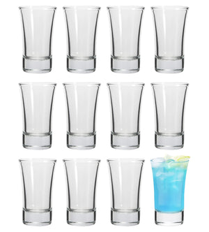 Set 12/24  Brema Bicchieri Da Shot In Vetro Capacità 4Cl Il Gruppone Passione Casa