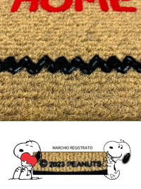 Peanuts Zerbino In Cocco Ingresso Snoopy Originale Rettangolare 70 x 40 Cm Tappeto Ingresso Asciugapassi Tappetino Antiscivolo