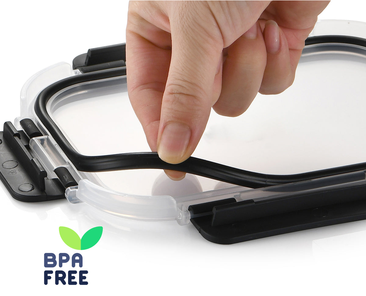 24 Pezzi Contenitori Ermetici Per Alimenti In Vetro Borosilicato 12 Contenitore 12 Coperchi Antiperdita Casa Ufficio Lavoro Scuola BPA FREE Firgo Freezer Microonde Lavastoviglie Porta Cibo Mangiare Viaggio