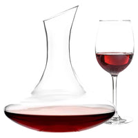 Decanter Per Vino In Vetro Molato 1.5 Litri Elegante Ampia Capienza Certificato Contatto Alimentare Ideale Anche Per Acqua Bibite Caraffa Trasparente Travaso Vigno