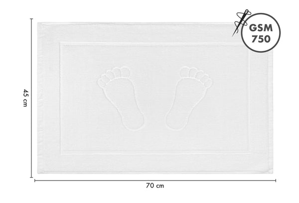 Tappeto Bagno Bianco Scendidoccia Lavabile In Lavatrice Ricamo Piedi 45x70 Cm Ideale Per Casa Hotel B&B Lavabile Lavanderia 60 Gradi