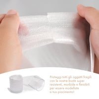 100 Pezzi Pluriball Buste Per Imballaggio Fogli Imballaggio In Poliuretano Espanso Trasloco Protezione Vetro Piatti Porcellane Stoviglie 30x30Cm Imballo Materiale Fragile Delicato