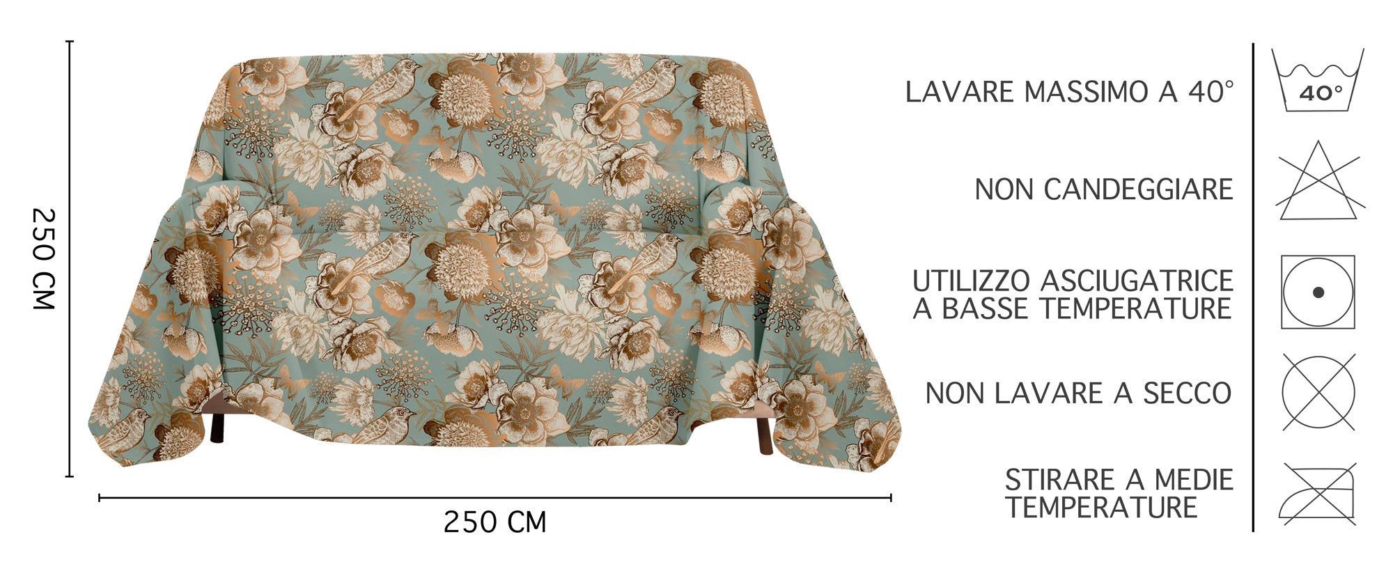 Grandfoulard TELO COPRITUTTO Copridivano Copriletto stampa 3d Grandfoulard TELO COPRITUTTO Copridivano Copriletto stampa 3d