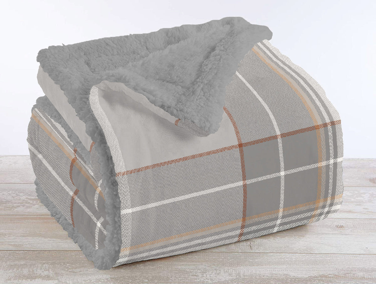 Coperta Plaid in Pile Sherpa Invernale, Morbida e Calda, Coperta Pelosa Copri Letto o Divano in Finta Pelliccia Singola Matrimoniale Doppio Lato