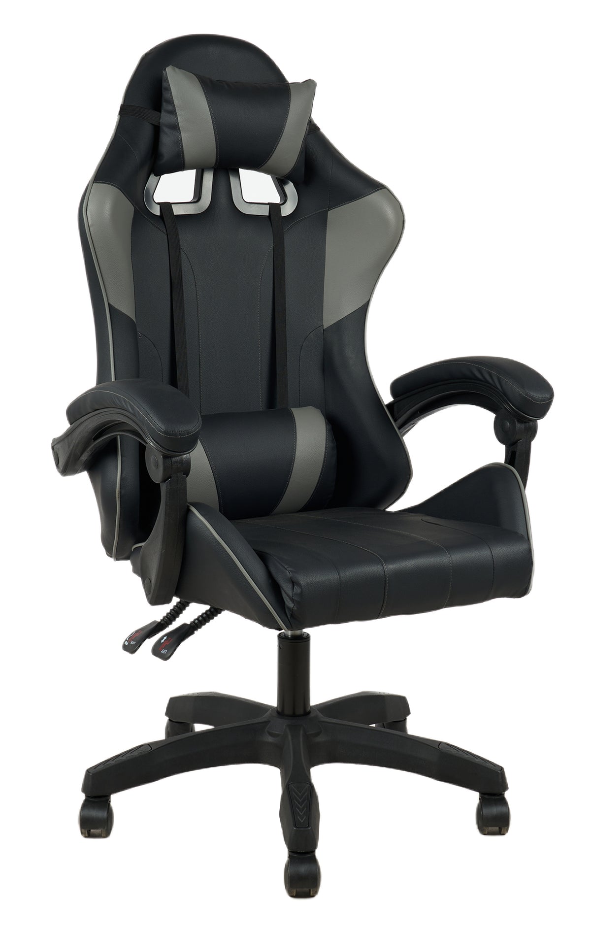 Sedia Gaming Professionale SimilPelle Reclinabile Con Braccioli Poltrona Ufficio Regolabile in Altezza Pistone Gas,Cuscino Poggiatesta E Lombare Gamer