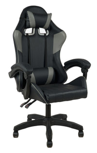 Sedia Gaming Professionale SimilPelle Reclinabile Con Braccioli Poltrona Ufficio Regolabile in Altezza Pistone Gas,Cuscino Poggiatesta E Lombare Gamer