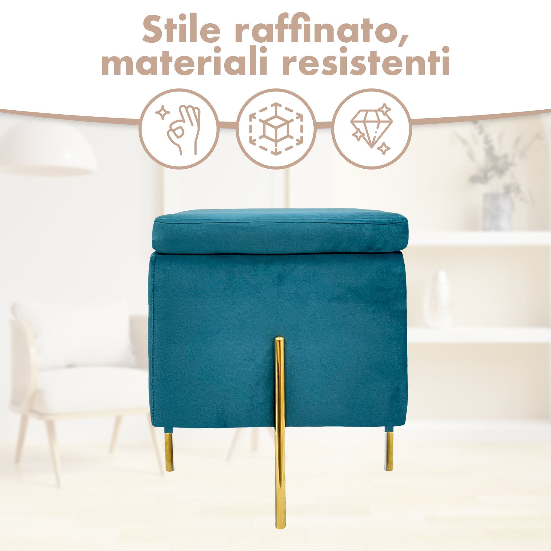 Pouf Contenitore Pelosetto Kuveè Home Arredo Casa Pouf Contenitore Pelosetto Kuveè Home Arredo Casa