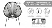 Salotto Da Giardino In Fili Di Resina Intrecciati 2 Poltrone Un Divano Un Tavolo Con Ripiano In Vetro Terrazzo Salottino Estivo Sedie Tavolino Struttura Solida In Acciaio