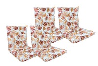 Set Cuscini Sedia Con Schienale e Laccetti Banda Elastica 40 x 80 Cm