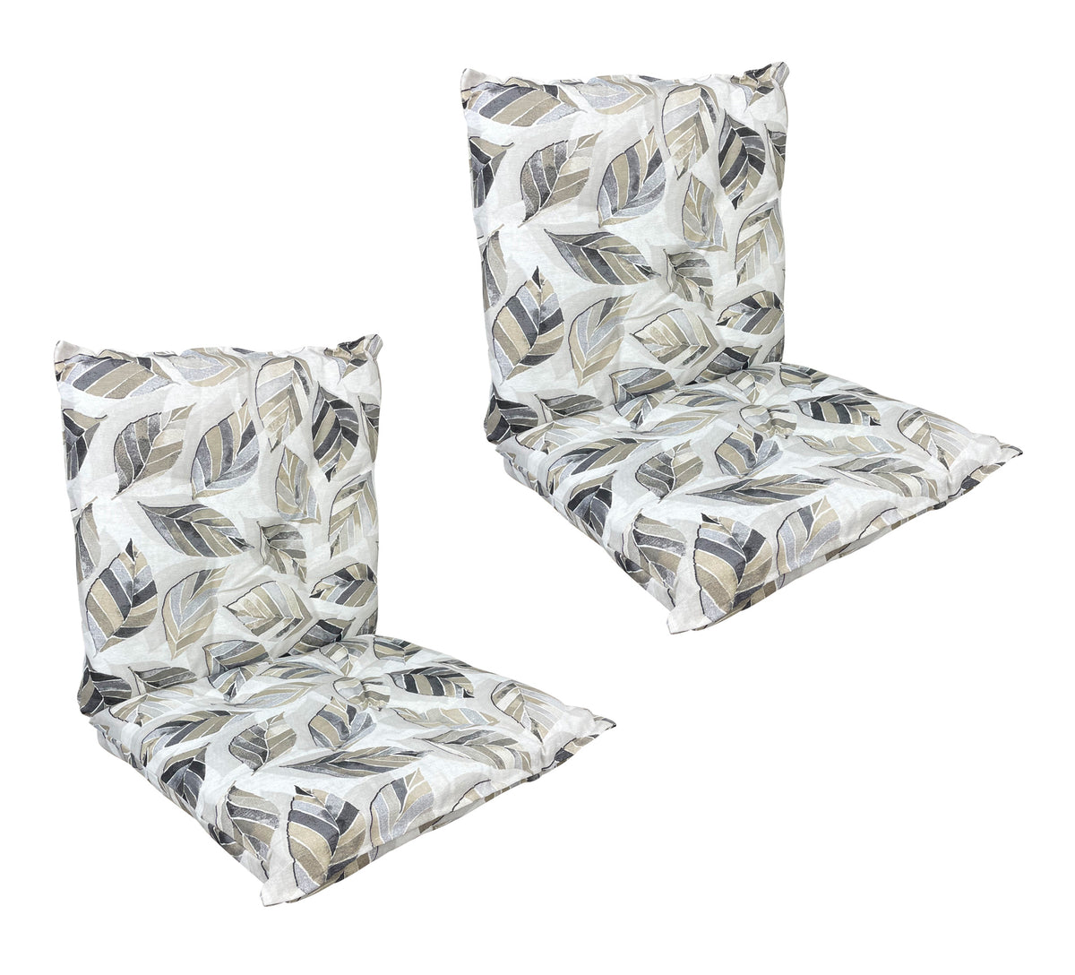 Set Cuscini Sedia Con Schienale e Laccetti Banda Elastica 40 x 80 Cm