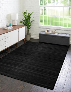 Tappeto Arredo In Vero Bamboo Naturale Grande a Listelli Bordato Bambù Soggiorno Cucina Salotto Listello Legno