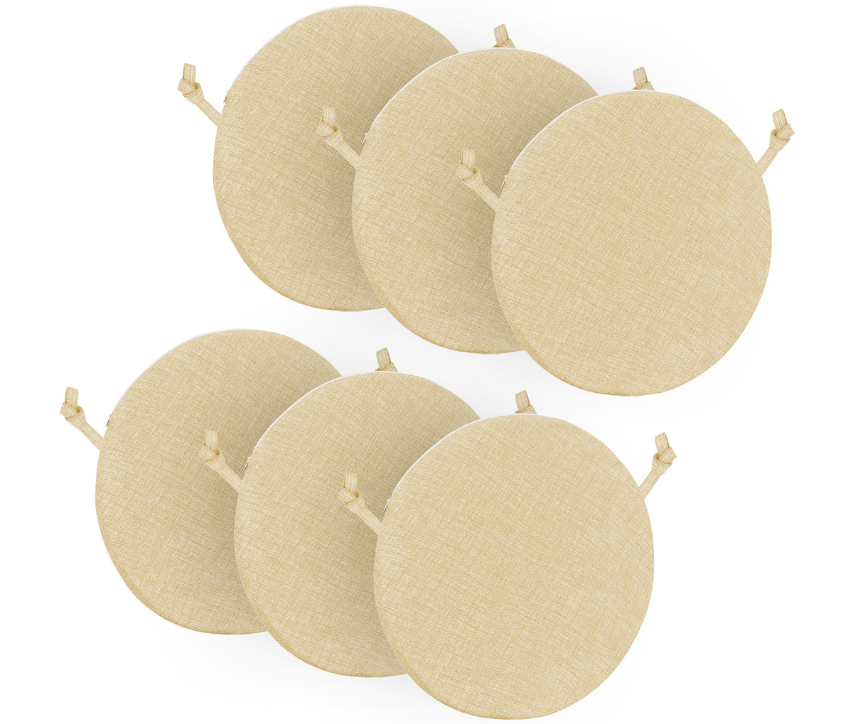 Cuscini Rotondi Per Sedie Cucina Imbottiti Sfoderabili Con Cerniera Cuscino Rotondo Ø 40 Cm Sedia Tavolo Lavabile In Lavatrice Con Lacci Per Fissaggio Prodotto Italiano Comodi