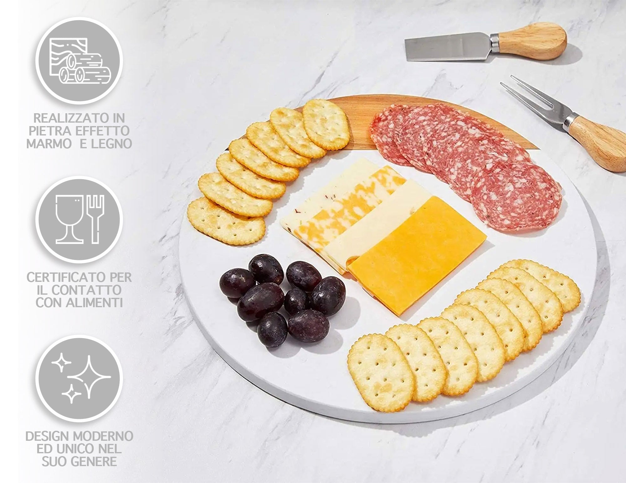 50 Dischetti Di Legno Forati - Fette Legno Naturale 10cm X 2,5mm Per Artigianato E Decorazioni - Foto 9