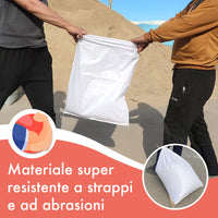 50 Pezzi Sacchi Multiuso In Rafia Per Sabbia Giardino Foglie Edilizia Detriti Macerie Altamente Resistenti In Polipropilene Riutilizzabili Impermeabili