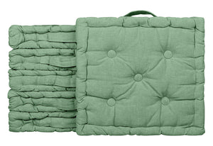 6 Pezzi Cuscini Sedia Quadrati Alti Mattonella Trapuntati Cuscino Da Pavimento Con Maniglia 40x40 Cm Altezza 6 Cm Cuscino Spesso Cucina Interno Esterno Coprisedia