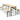 Set Birreria 200 x 70 Cm XL 8 Posti 3 Pezzi Il Gruppone