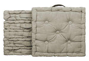 6 Pezzi Cuscini Sedia Quadrati Alti Mattonella Trapuntati Cuscino Da Pavimento Con Maniglia 40x40 Cm Altezza 6 Cm Cuscino Spesso Cucina Interno Esterno Coprisedia