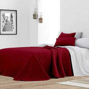 Trapuntino Matrimoniale In Velluto Morbido Primaverile Copriletto Trapunta Leggera Coperta Estiva Elegante Due Piazze Prodotto Italiano