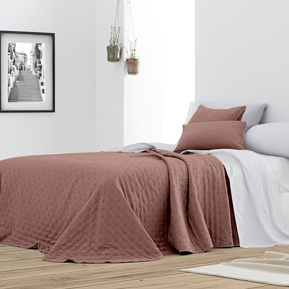 Trapuntino Matrimoniale In Velluto Morbido Primaverile Copriletto Trapunta Leggera Coperta Estiva Elegante Due Piazze Prodotto Italiano