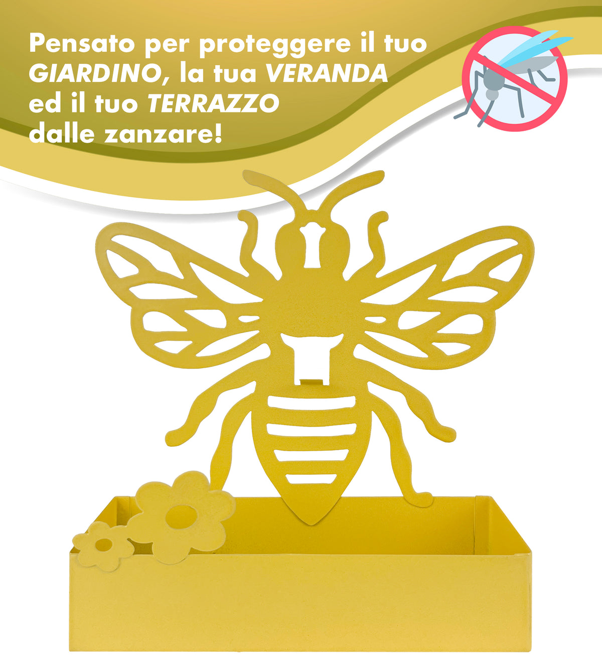 Porta Zampirone In Metallo Da Esterno E Interno Porta Spirale Insetti Zanzare Con Vasca Posacenere Design Moderno Portazampirone Spirale Zanzara