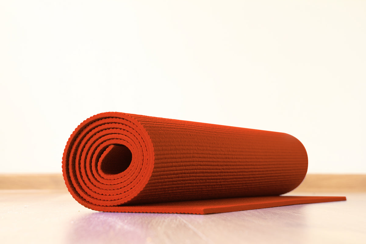 Tappetino Yoga Fitness Ginnastica Tappeto Palestra Antiscivolo Arrotolabile 61 x 173 Cm