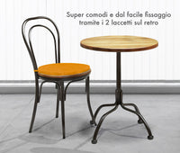 Cuscini Rotondi Per Sedie Cucina Imbottiti Sfoderabili Con Cerniera Cuscino Rotondo Ø 40 Cm Sedia Tavolo Lavabile In Lavatrice Con Lacci Per Fissaggio Prodotto Italiano Comodi