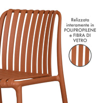 Set 4 Sedie In Polipropilene e Fibra Di Vetro Trattamento Uv Antiscolorimento il Gruppone Passione Casa