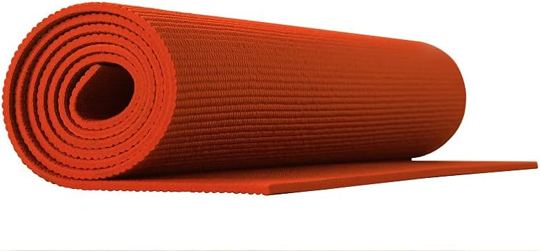 Tappetino Yoga Fitness Ginnastica Tappeto Palestra Antiscivolo Arrotolabile 61 x 173 Cm