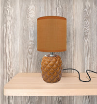 Lampada Moderna Da Comodino A Forma Di Ananas Certificata RoHS In Ceramica Con Paralume 45W Scrivania Tavolo Abat Jour
