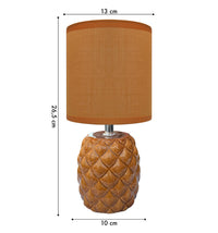 Lampada Moderna Da Comodino A Forma Di Ananas Certificata RoHS In Ceramica Con Paralume 45W Scrivania Tavolo Abat Jour