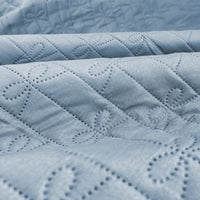 Copriletto Fiocco Trapuntato Matrimoniale Elegante Trapuntino Con Trapuntatura Fantasia Fiocchetti Due Piazze Coperta Letto Leggera Primavera Estate Trapunta Coperta Leggera Fiocchetto