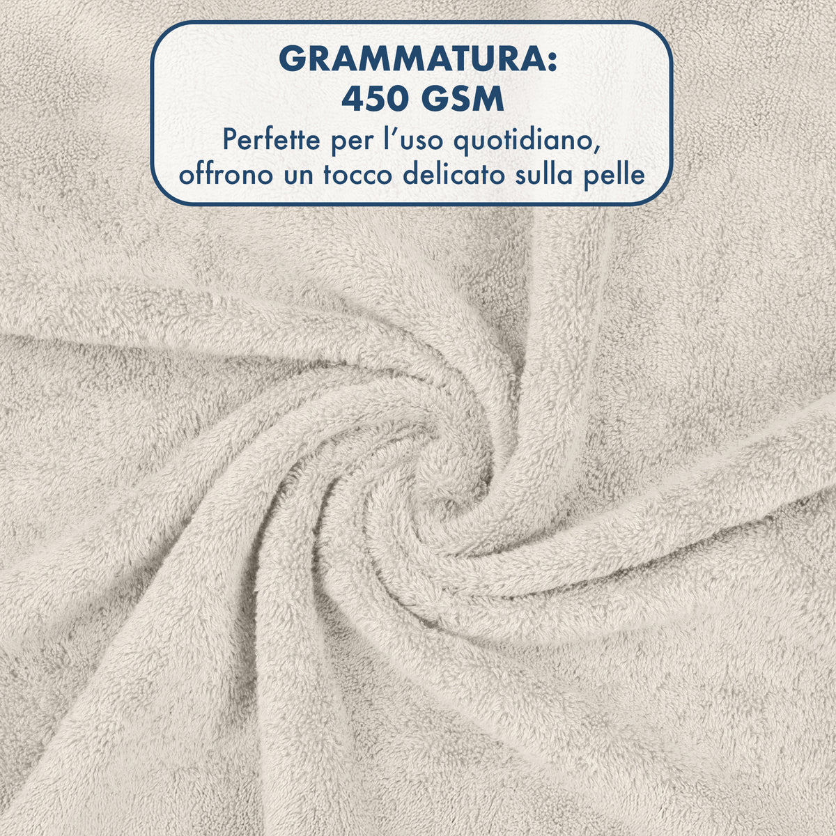 Asciugamani Bagno 100% Spugna Puro Cotone 450 Gr 6 Pezzi 3 Salvietta Viso 3 Asciugamano Ospite Mani Qualità Salviette Super Morbide Bicolore