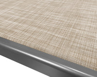 Lettino Prendisole Deluxe In Alluminio Pieghevole Professionale Sdraio Con Tettino Parasole Tessuto Textilene Impermeabile Resistente Raggi Uv