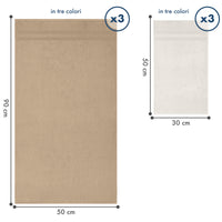 Asciugamani Bagno 100% Spugna Puro Cotone 450 Gr 6 Pezzi 3 Salvietta Viso 3 Asciugamano Ospite Mani Qualità Salviette Super Morbide Bicolore