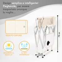 Sedia Sgabello Regista Poltrona Pieghevole in Alluminio Lavabile Leggera Lavabile con Tavolino Porta Bibite Incluso Campeggio Mare Spiaggia
