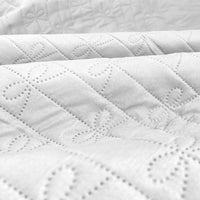 Copriletto Fiocco Trapuntato Matrimoniale Elegante Trapuntino Con Trapuntatura Fantasia Fiocchetti Due Piazze Coperta Letto Leggera Primavera Estate Trapunta Coperta Leggera Fiocchetto