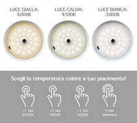 Coppia Di Lampada Da Tavolo LED Set 2 Pezzi Design Moderno Senza Fili Ricaricabile Controllo Touch Selezione Colore Intensità Dimmerabile Altezza Regolabile Con Adattatore Per Bottiglia 3000/4500/600K